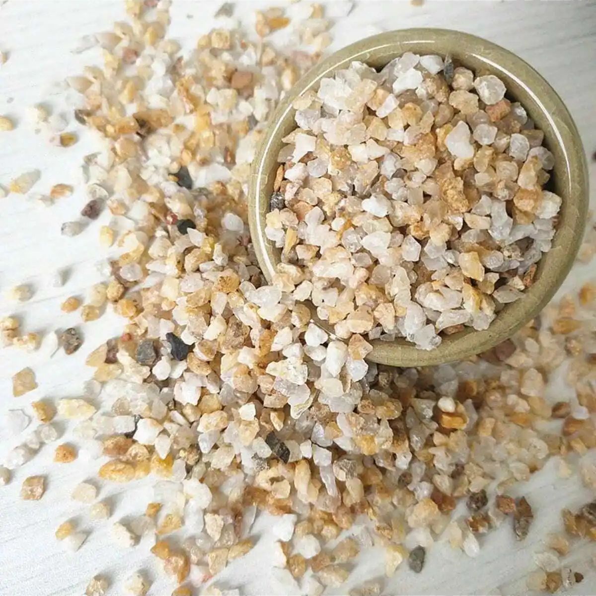 Aquarium Marine Sand - Pierre de gravier en cristaux naturels,