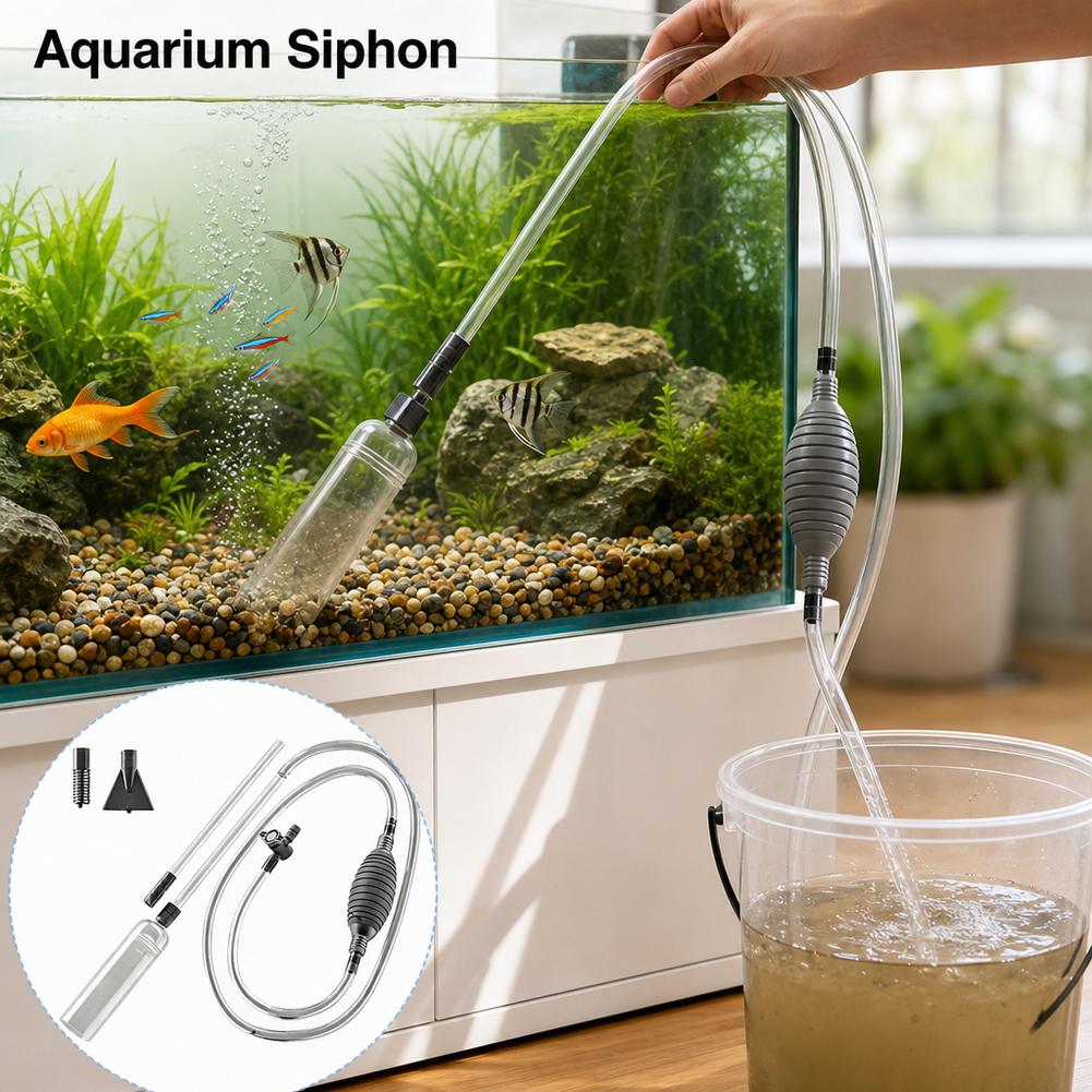 Aquarium Marine Sand - Kit de siphon manuel pour aquarium,