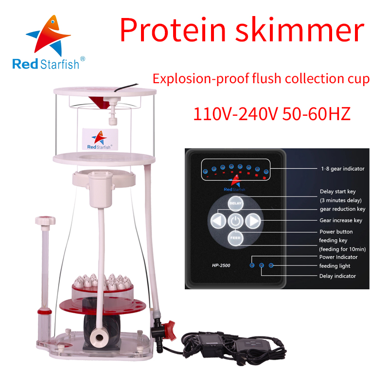 Marine Aquarium Protein Skimmer - 110-240V rouge étoile de mer Aquarium