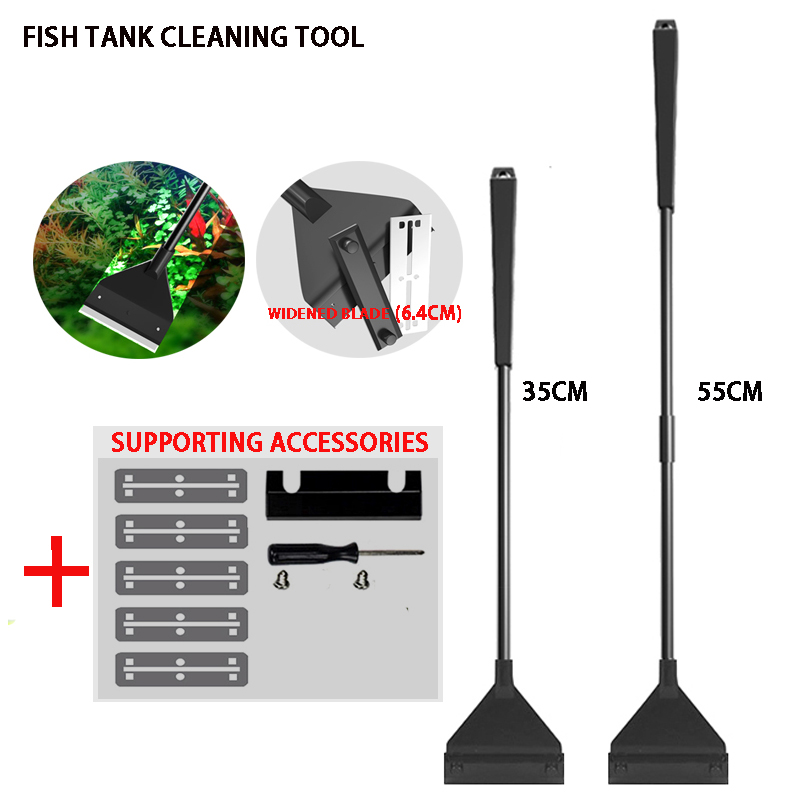 Aquarium Marine Sand - Nettoyeur d'aquarium, grattoir pour enlever les