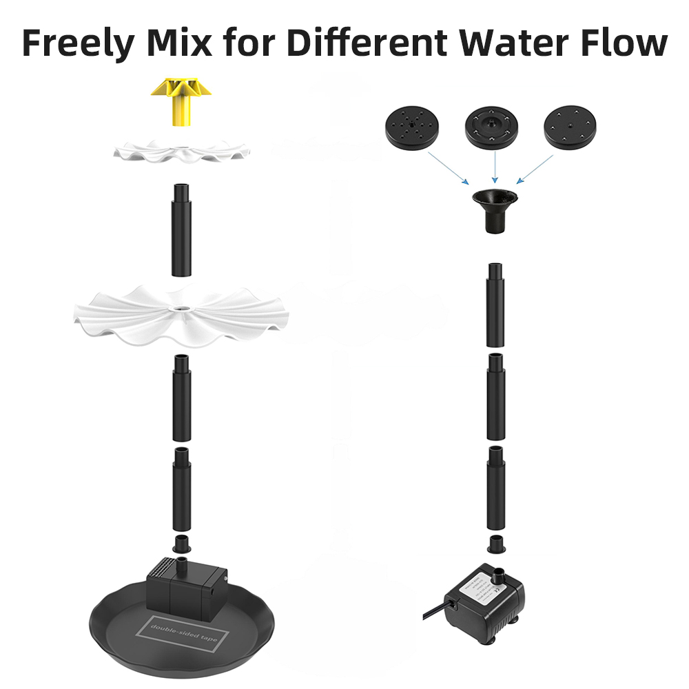 Pompe de fontaine solaire pour - Aquarium Marine Lights avis et prix