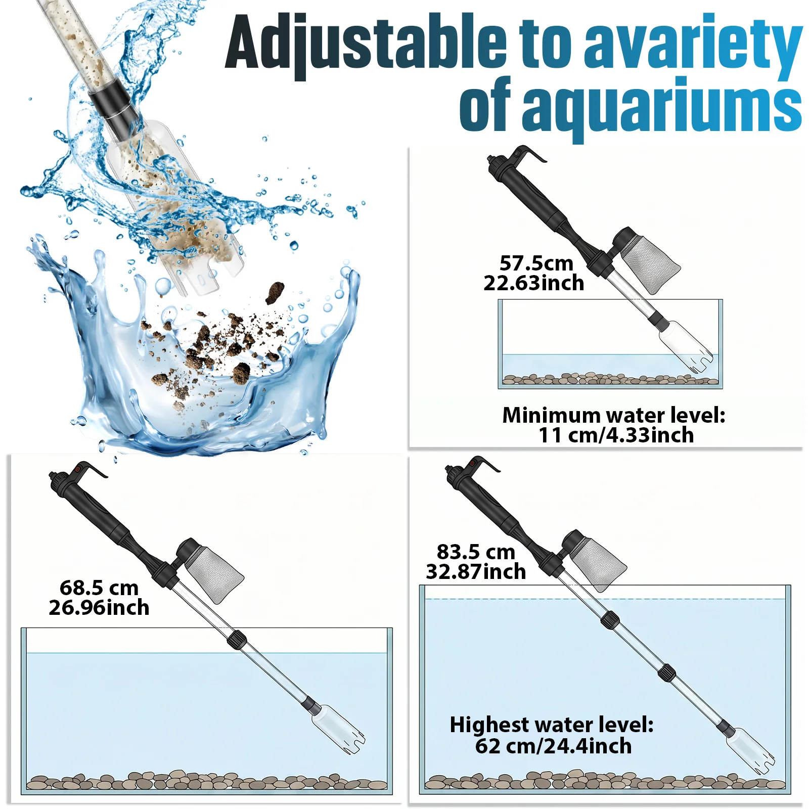 Aspirateur de gravier pour aqu - Aquarium Marine Sand avis et prix