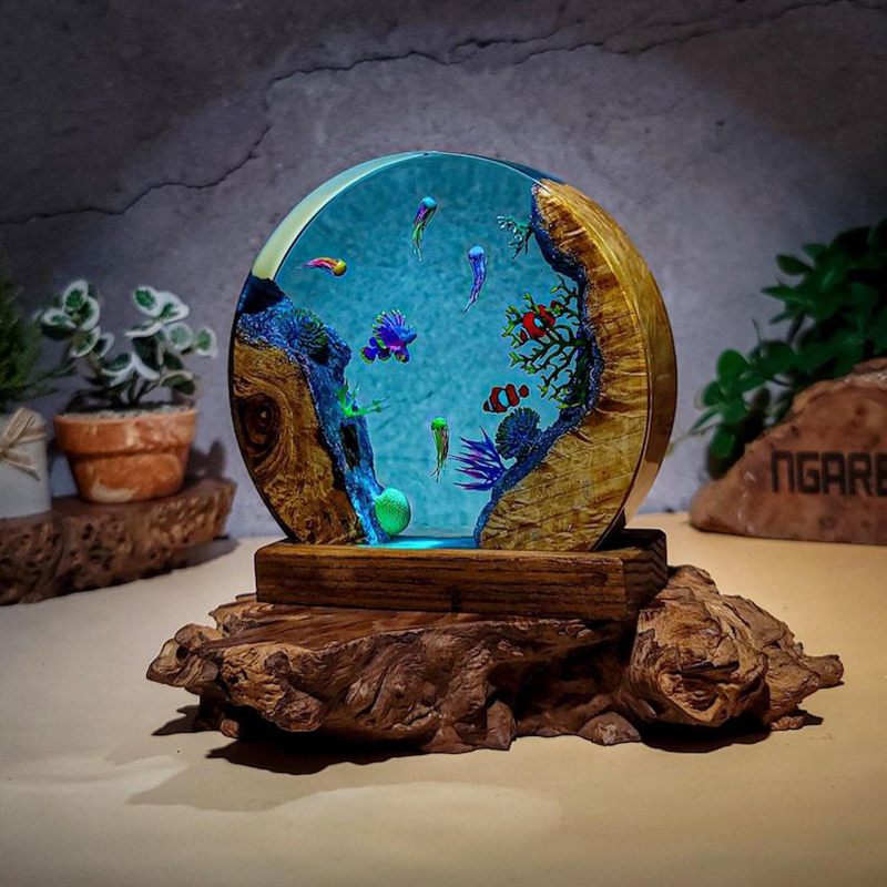 Lampe de table en résine sur l - Aquarium & Marine Museum Ums avis et prix