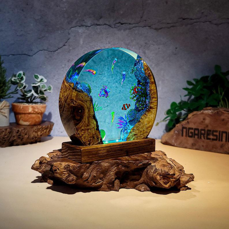 Lampe de table en résine sur l - Aquarium & Marine Museum Ums avis et prix
