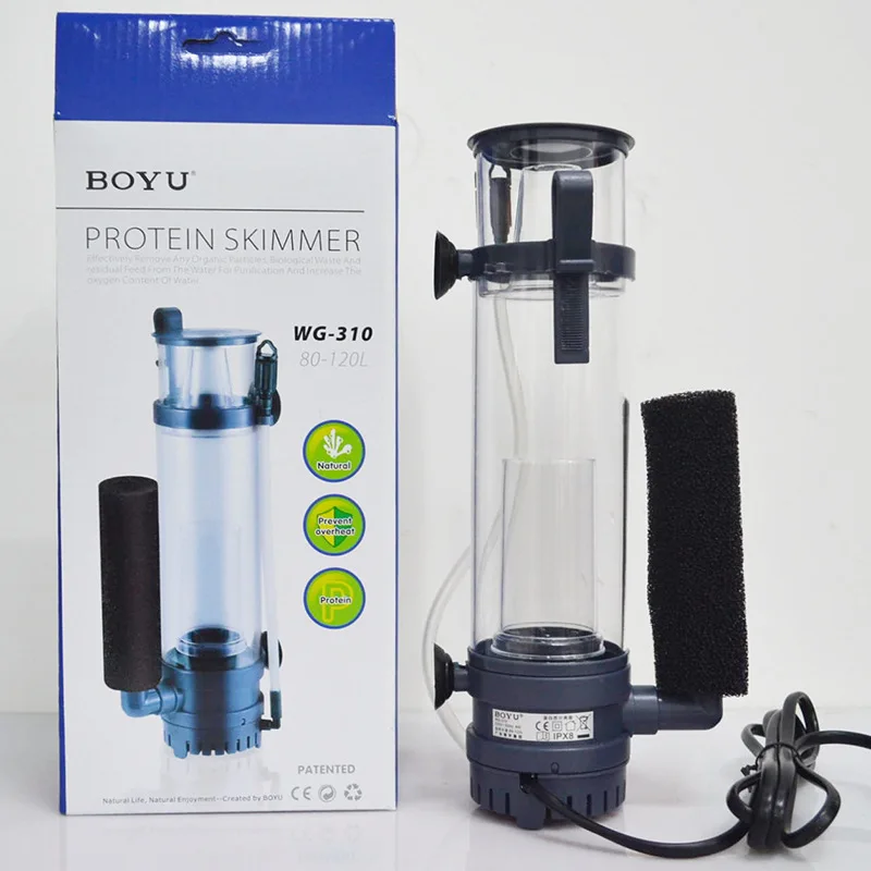 Filtre à protéines BOYU 6W/8W  - Marine Aquarium Protein Skimmer avis et prix