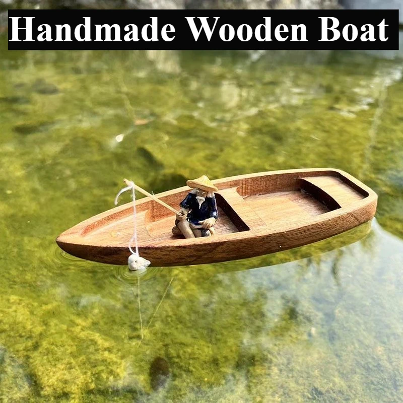 Bateau en bois fait à la main, - Aquarium Marineland avis et prix