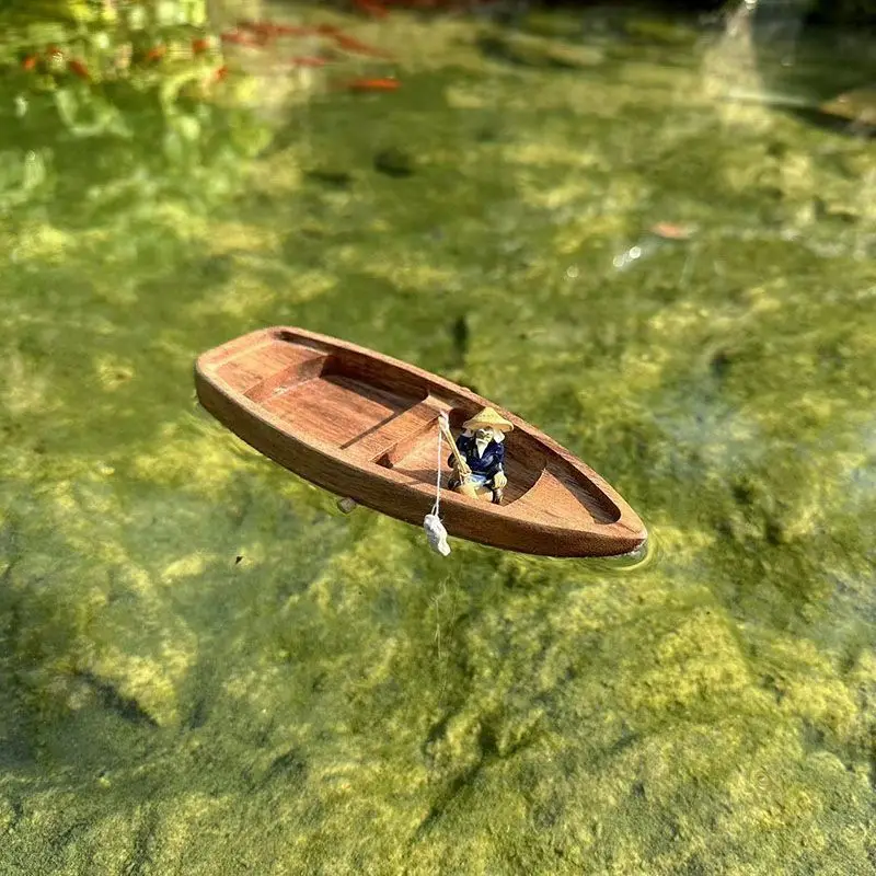 Bateau en bois fait à la main, - Aquarium Marineland avis et prix