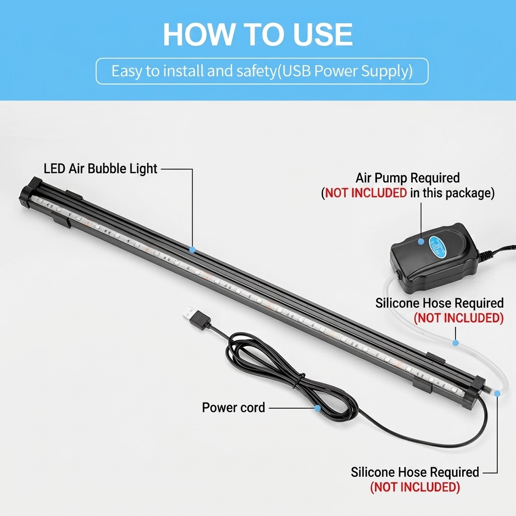 Lampe LED USB pour aquarium, d - Aquarium Marine Lights avis et prix